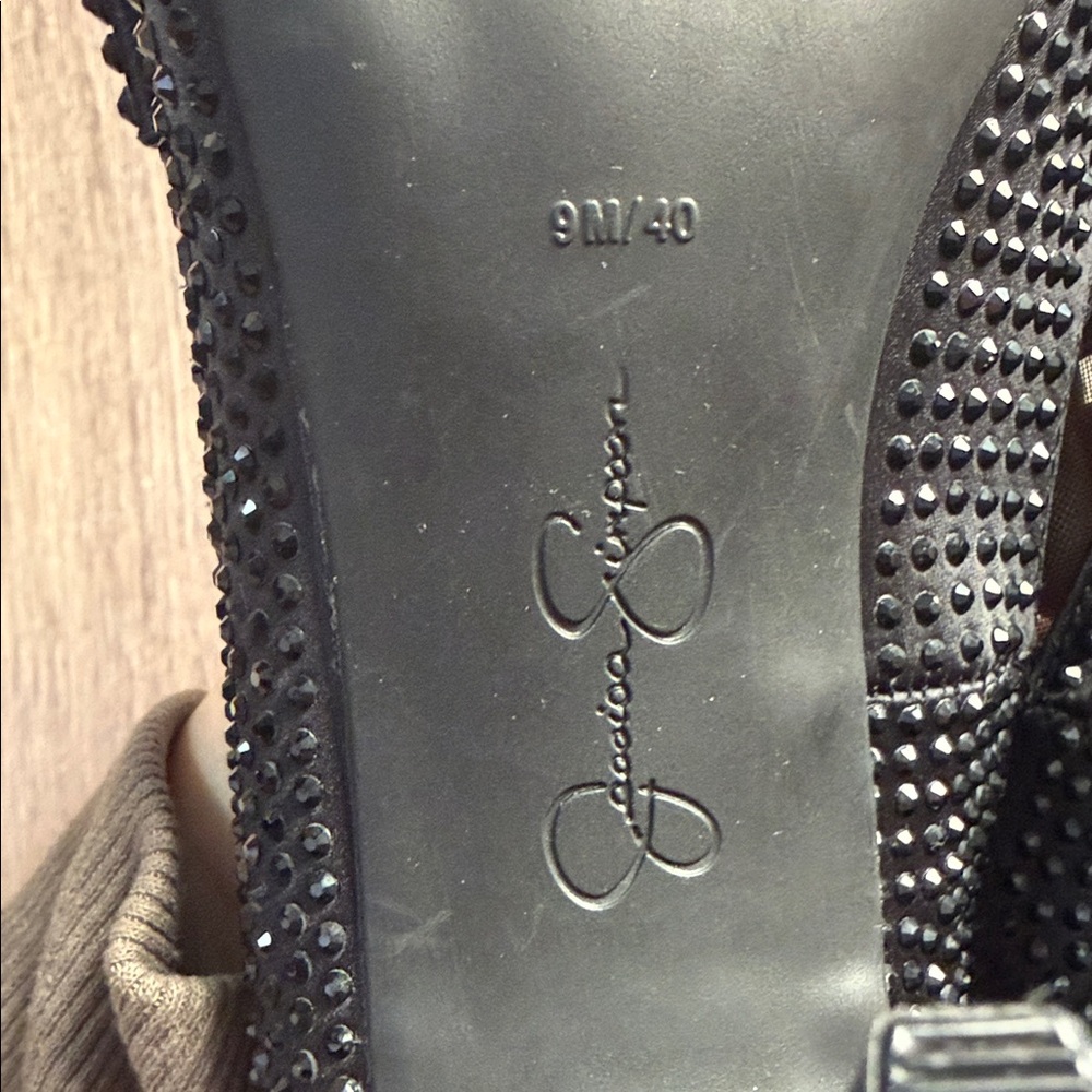 Jessica Simpson 9 Elegant Black Bow Women Shoes - Picture 9 of 9
